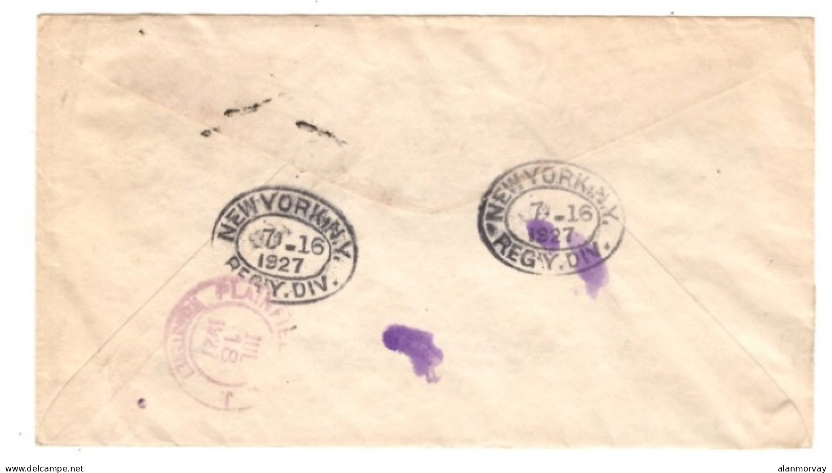 French Sudan - January 24, 1927 Registered Bamako Cover To The USA - Covers & Documents