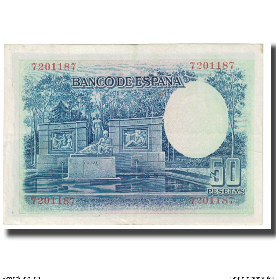 Billet, Espagne, 50 Pesetas, 1935, 1935-07-22, KM:88, TTB - 50 Peseten