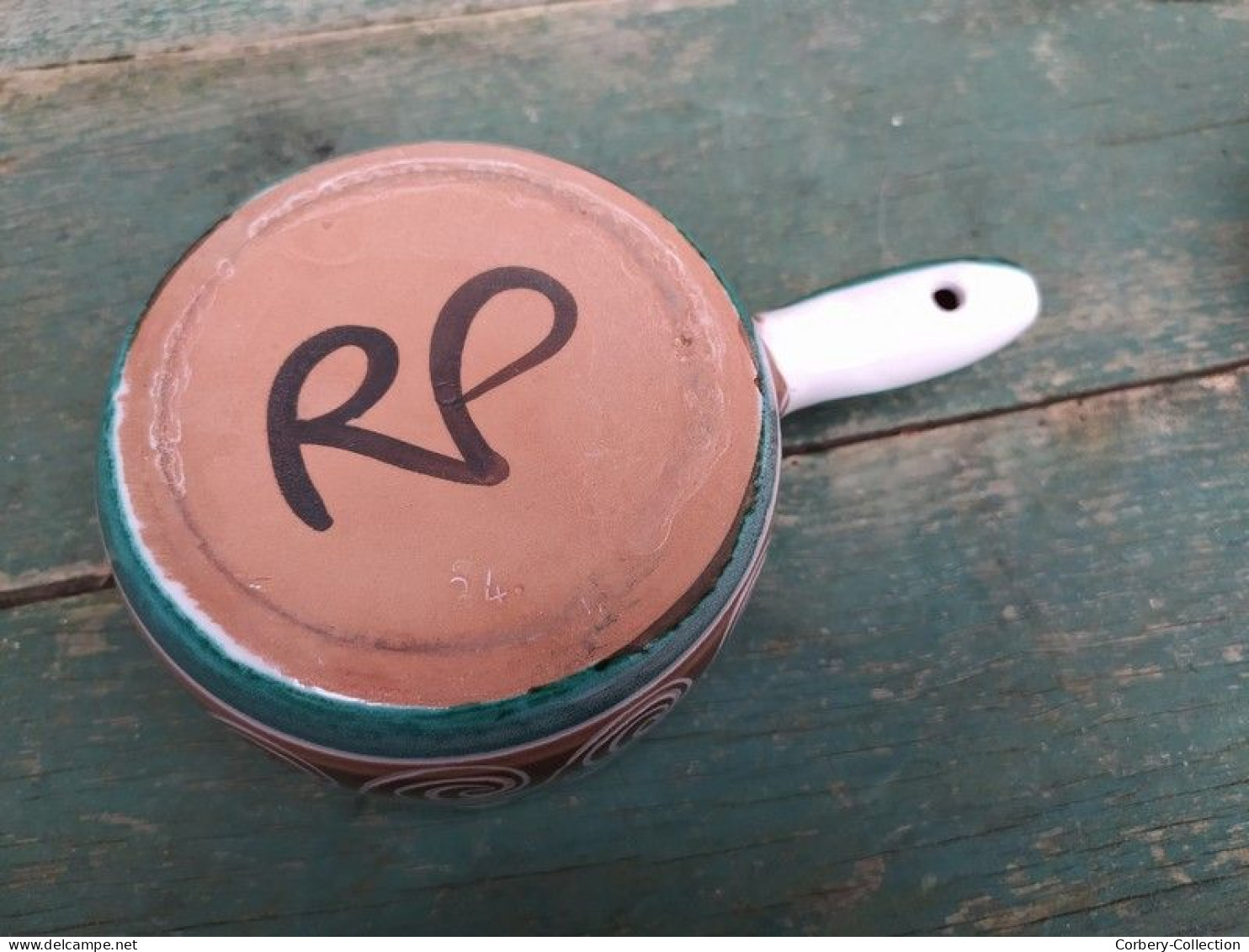 Casserole ou Caquelon Haut Céramique Robert Picault Vallauris Poterie