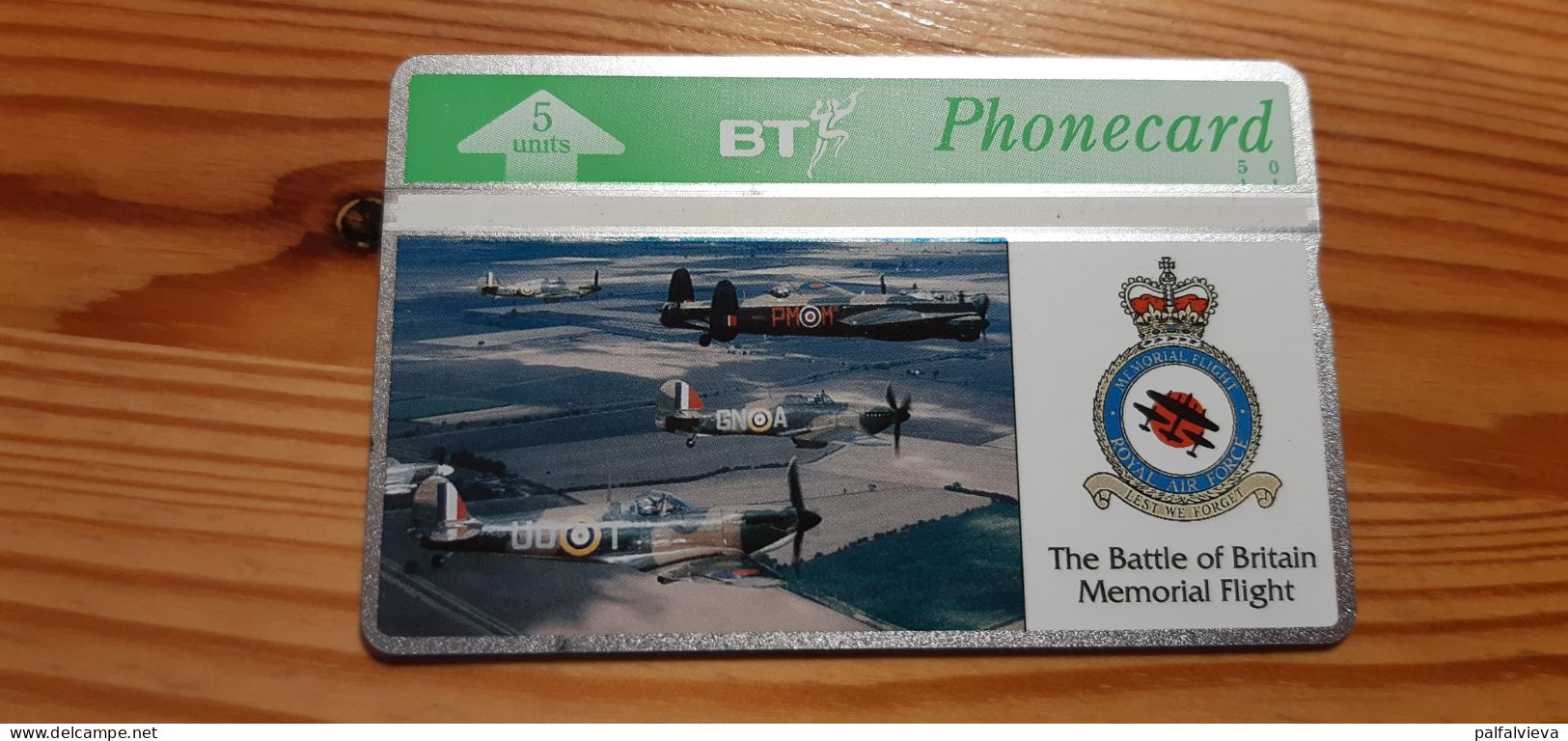 Phonecard United Kingdom, BT 324H - The Battle Of Britain Memorial Flight, Airplane - BT Publicitaire Uitgaven