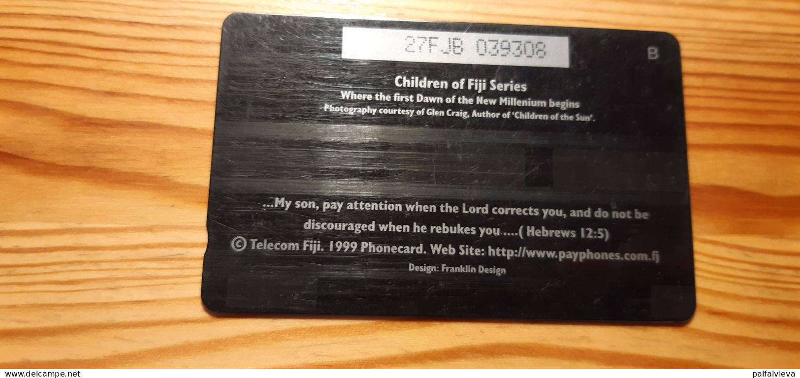 Phonecard Fiji, Telecom Fiji 27FJB - Fiji