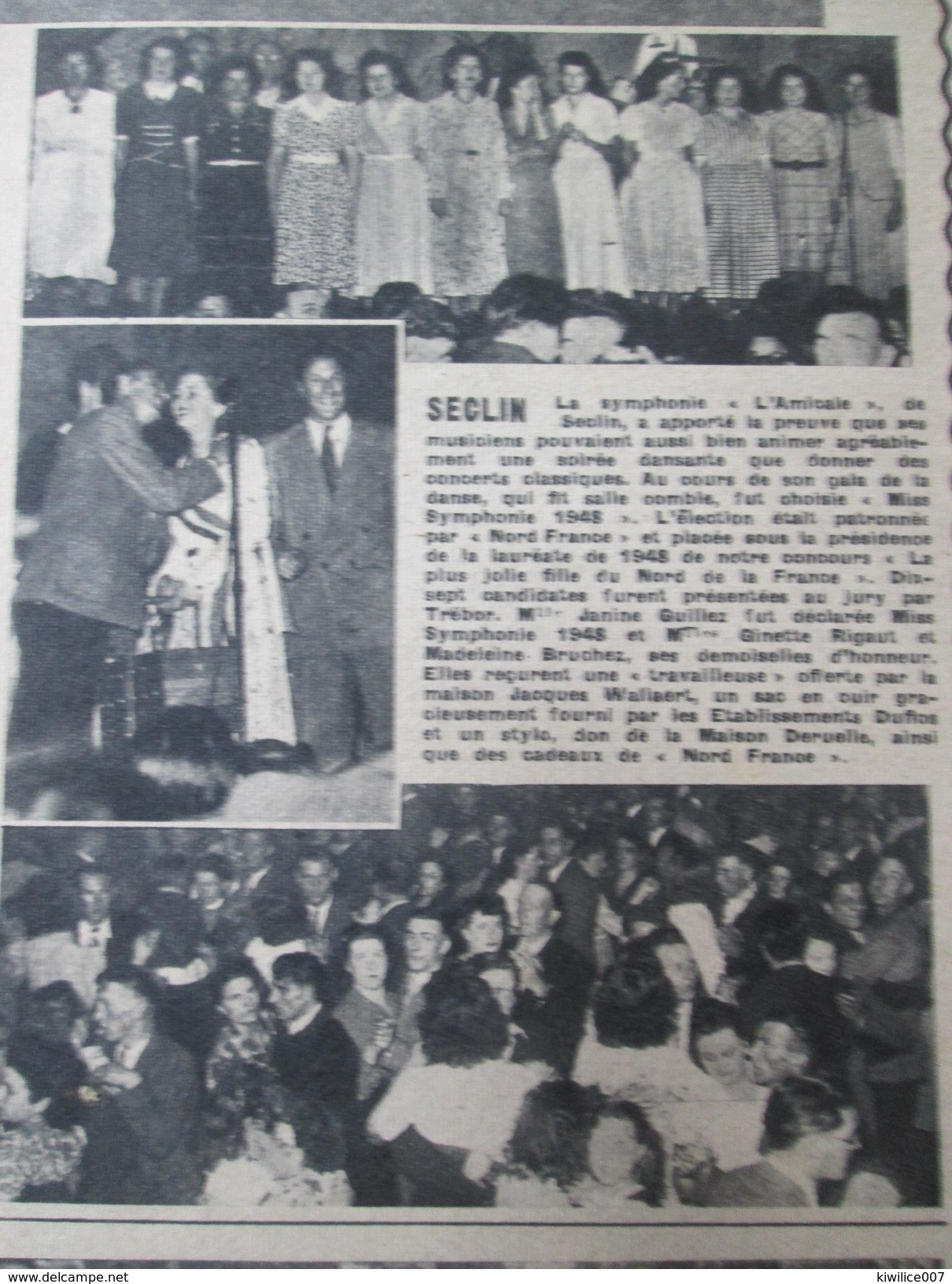 1948 SECLIN  La Symphonie  L Amicale - Seclin