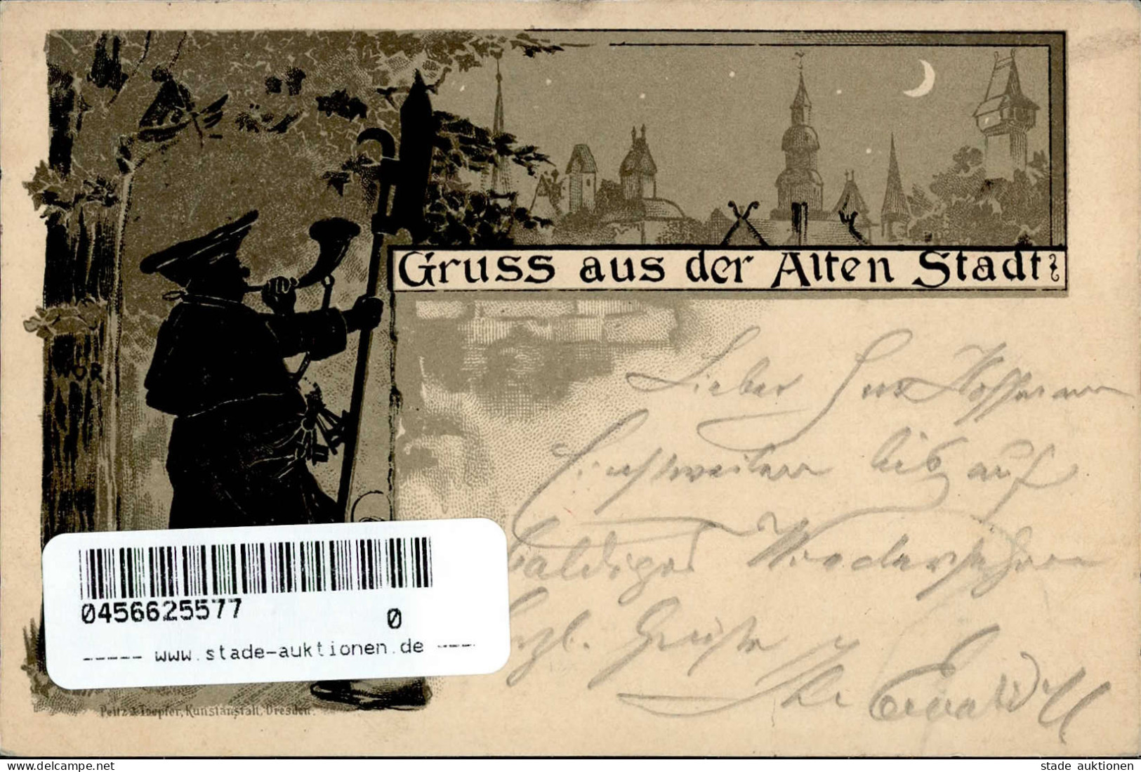 DRESDEN - Klarer S-o DRESDEN-AUSSTELLUNG 1.8.96 Auf Ak Gruss Aus Der Alten Stadt I Montagnes - Exposiciones