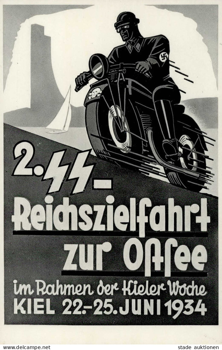 SS WK II - 2.SS-REICHSZIELFAHRT Zur OSTSEE KIELER WOCHE 1934 I R! - Weltkrieg 1939-45