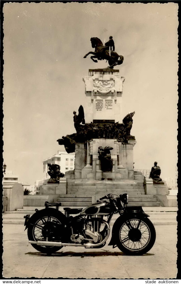 Motorrad Ariel Auf Cuba Foto-AK 1946 I-II - Moto