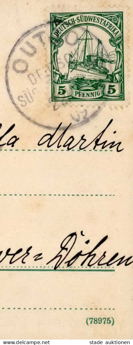 Kolonien Deutsch-Südwestafrika Karibib Stempel Outjo 1909 I-II Colonies - Geschichte