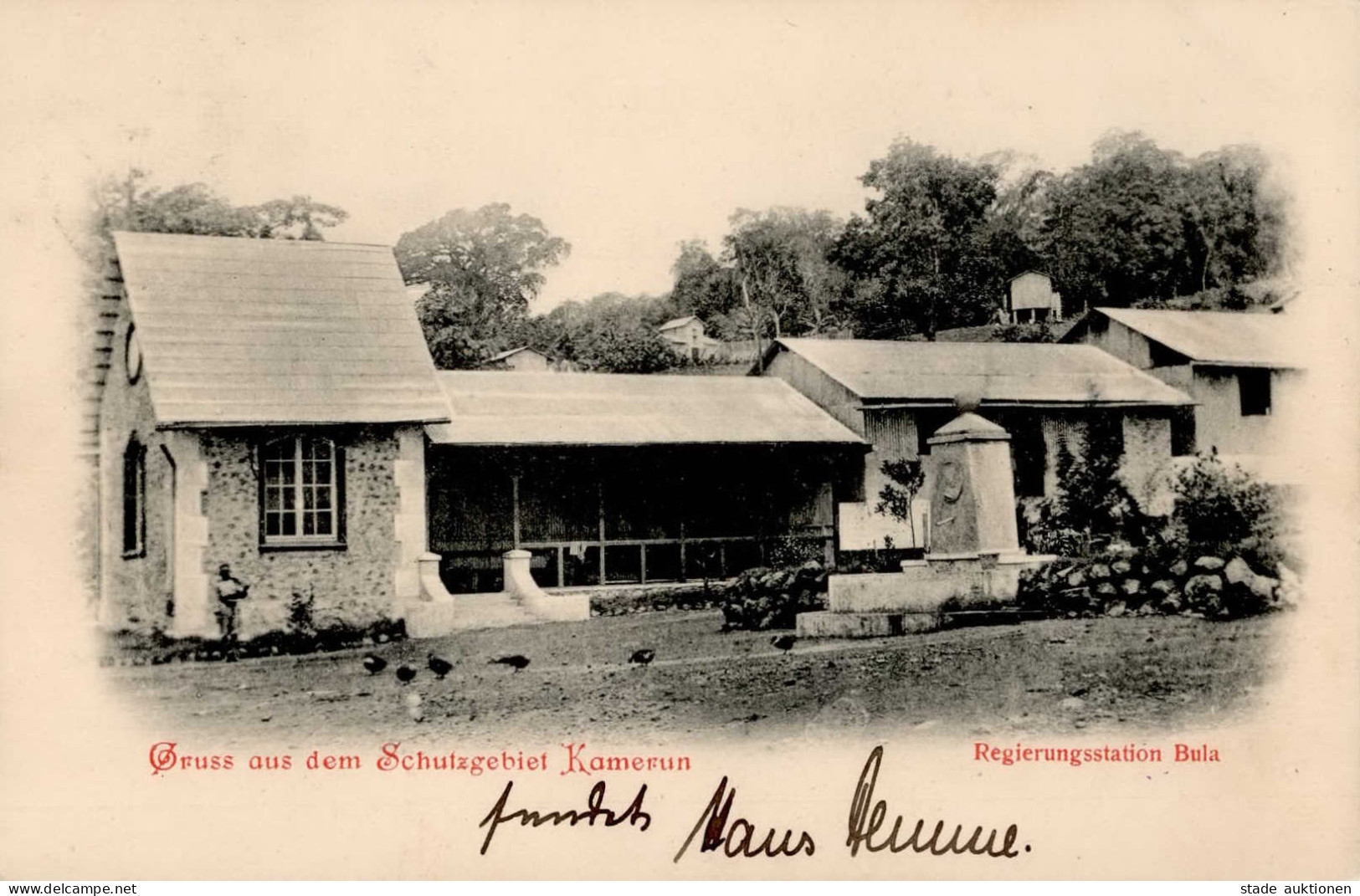 Kolonien Kamerun Bula Regierungsstadion Stempel 20.08.1908 I-II Colonies - Geschichte