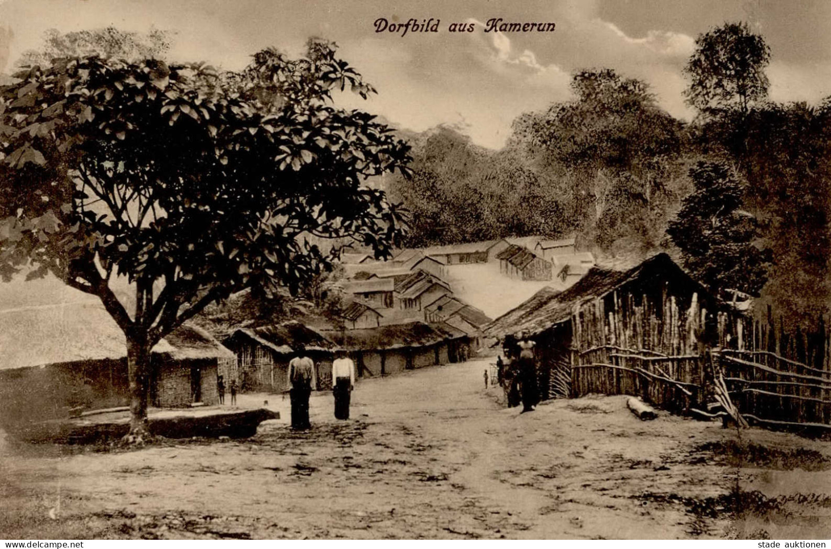 Kolonien Kamerun Dorfbild I-II colonies