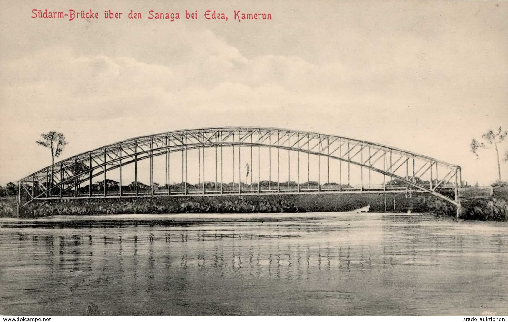 Kolonien Kamerun Edea Südarm Brücke über Dem Sanaga Stempel Buea 1914 I- Colonies - Histoire
