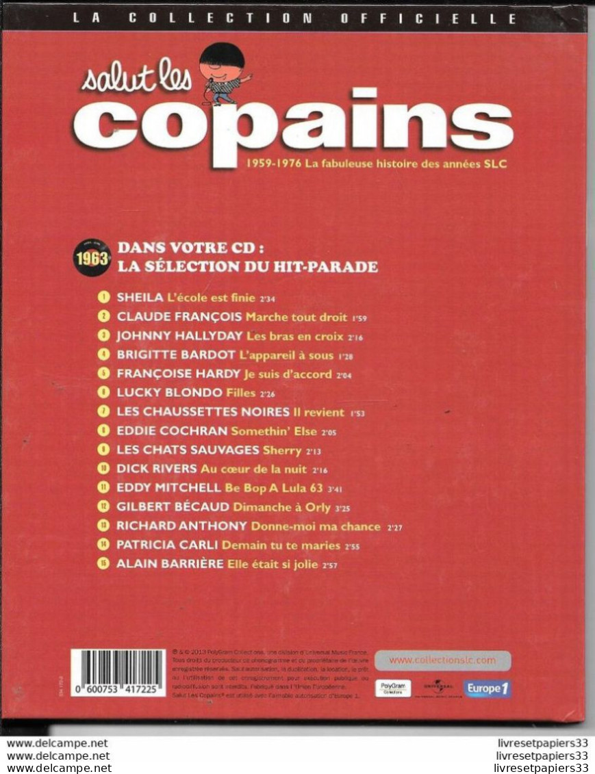 LIVRE + CD Collector Salut Les Copains 1963 SHEILA - Collectors