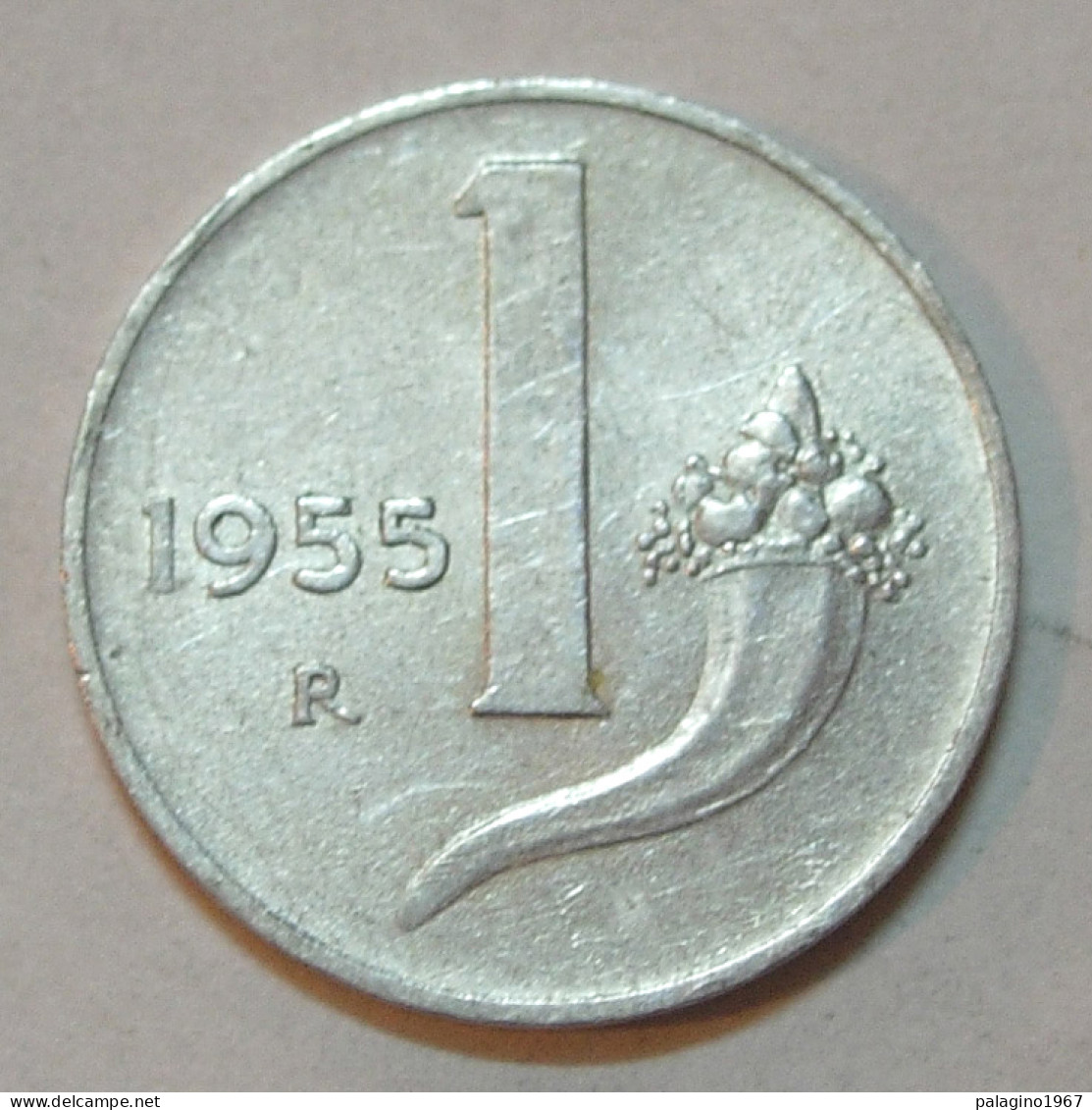 REPUBBLICA ITALIANA 1 Lira Cornucopia 1955 BB+  - 1 Lira