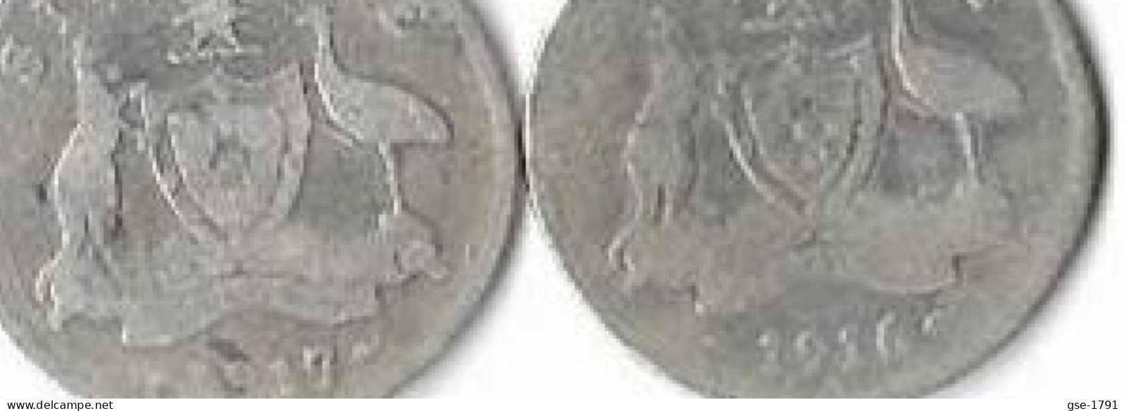AUSTRALIE  GEORGES V  ,6 Pence,     Argent , Lot De 2 Monnaies 1916M, 1917M  TB - Zonder Classificatie