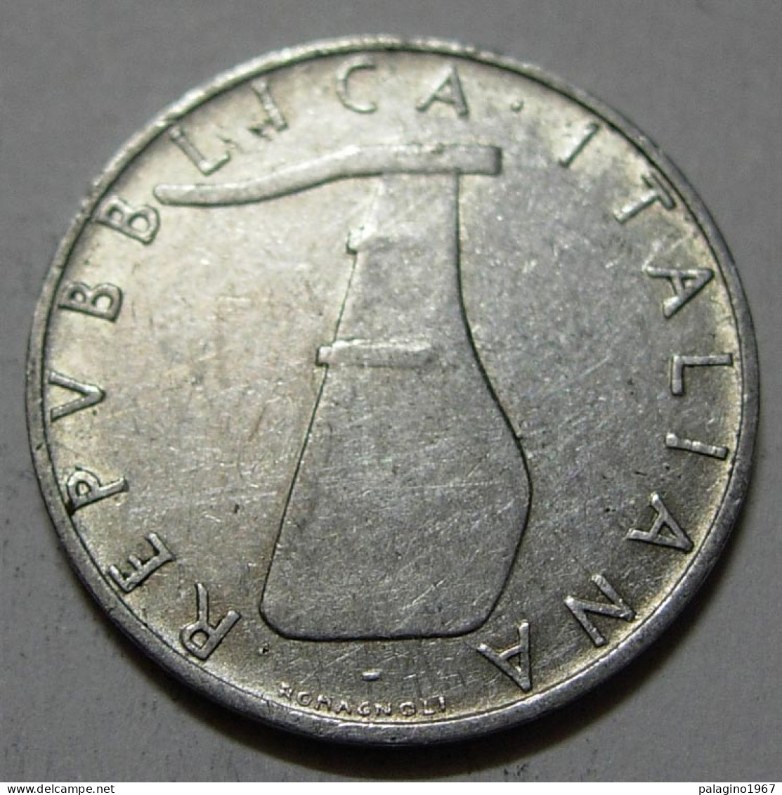 REPUBBLICA ITALIANA 5 Lire Delfino 1955 BB  - 5 Lire