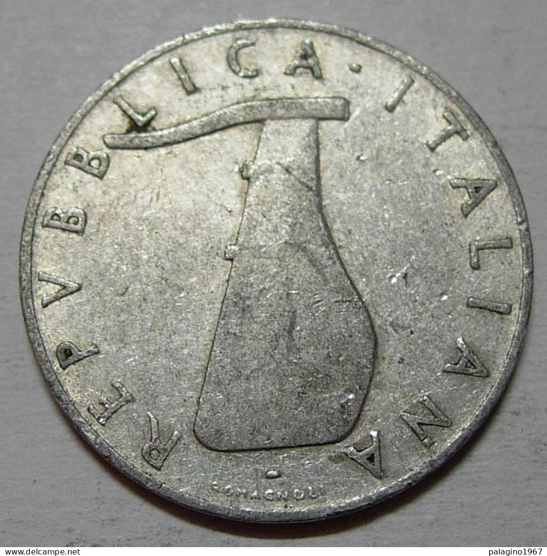 REPUBBLICA ITALIANA 5 Lire Delfino 1953 MB QBB  - 5 Lire