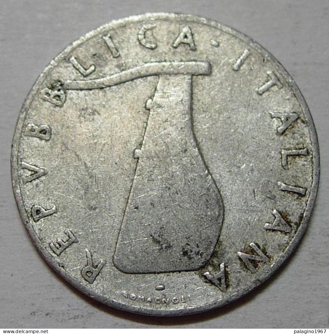 REPUBBLICA ITALIANA 5 Lire Delfino 1953 MB QBB  - 5 Lire