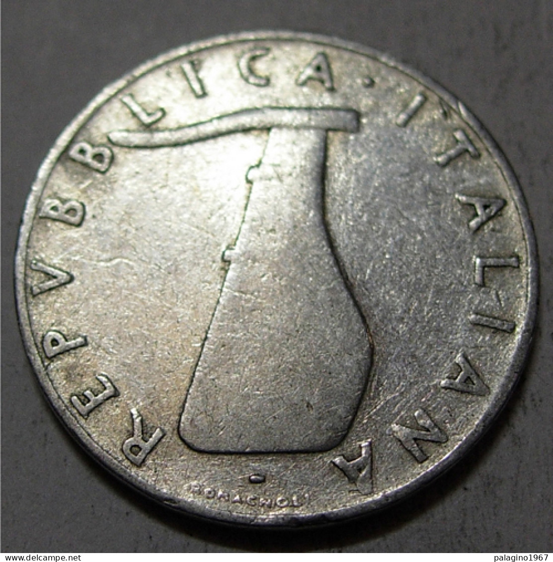 REPUBBLICA ITALIANA 5 Lire Delfino 1953 MB QBB  - 5 Lire