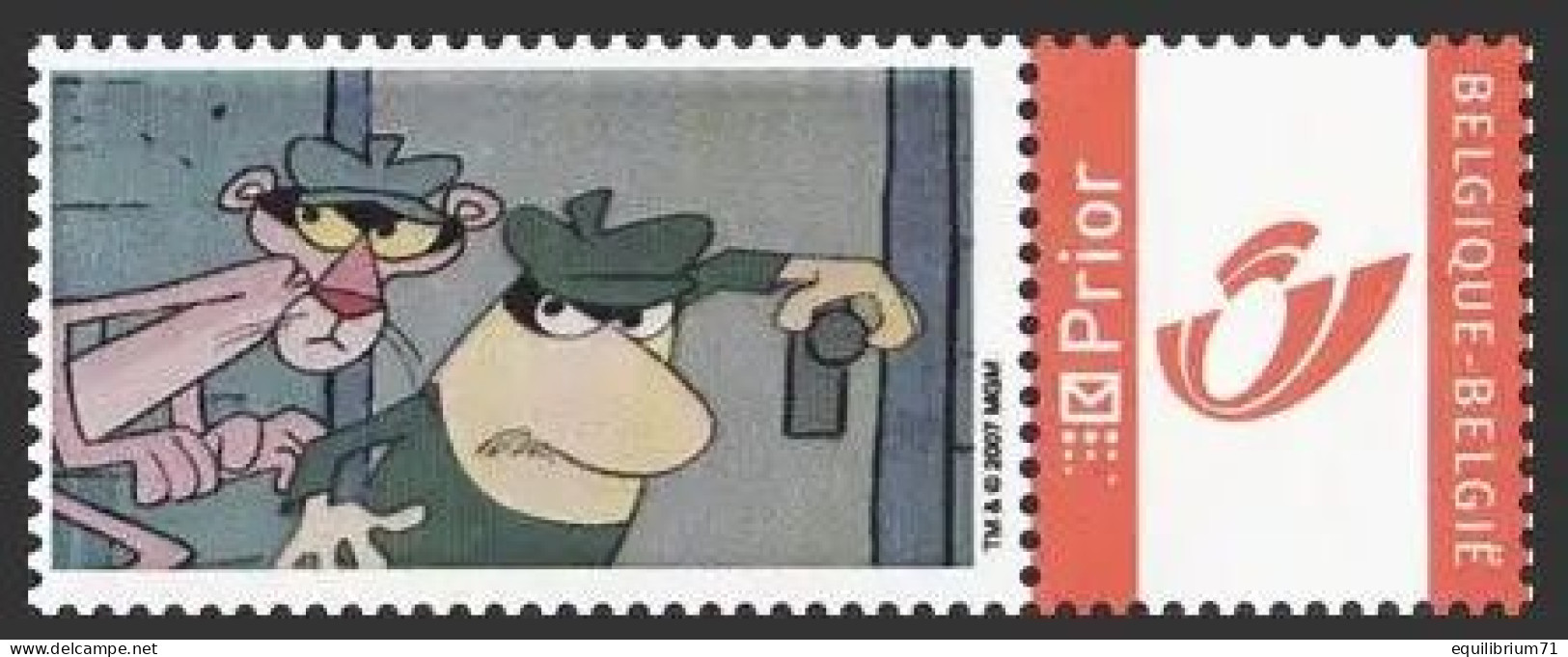 DUOSTAMP** / MYSTAMP** - La Panthère Rose /  The Pink Panther - Philabédés (comics)