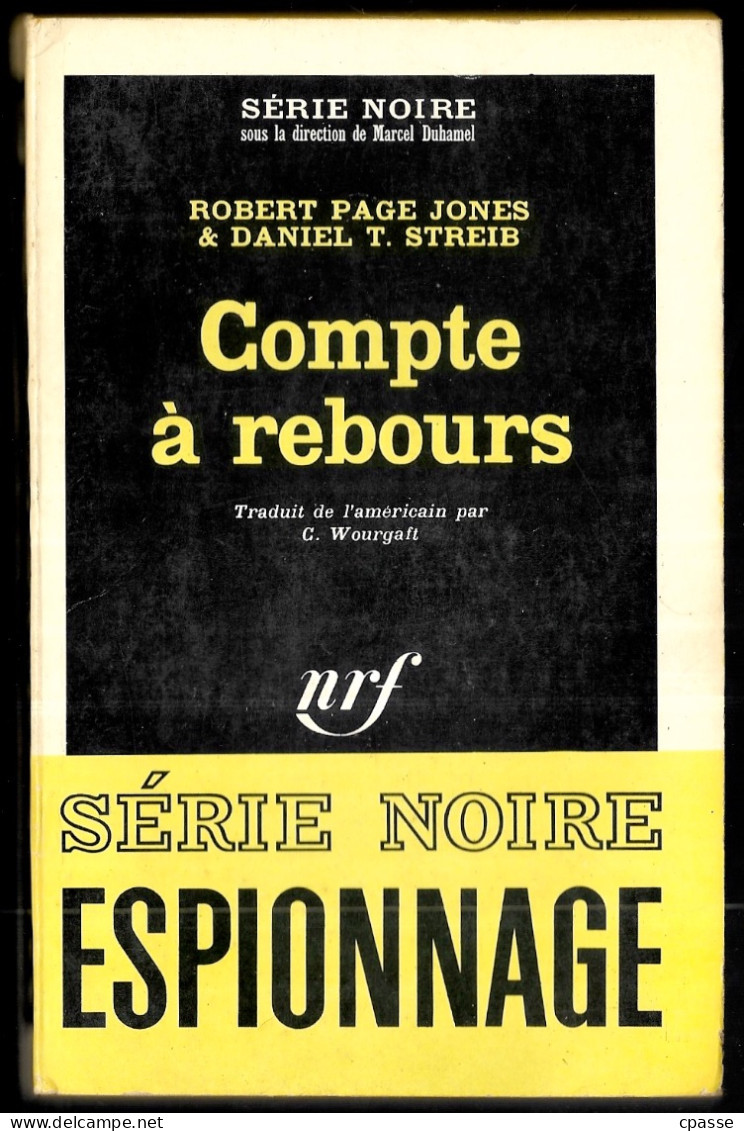 1966 Série Noire N° 1061 - Roman Espionnage - ROBERT PAGE JONES & DANIEL T. STREIB "Compte à Rebours" - Sonstige & Ohne Zuordnung