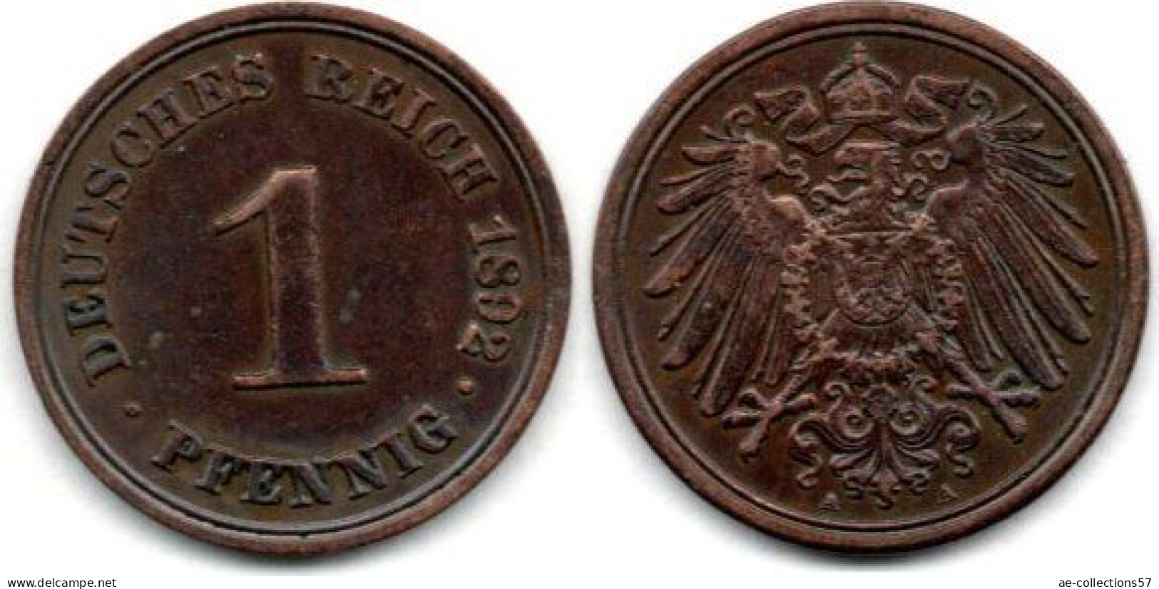MA 24236 / Allemagne - Deutschland - Germany 1 Pfennig 1892 A SUP - 1 Pfennig