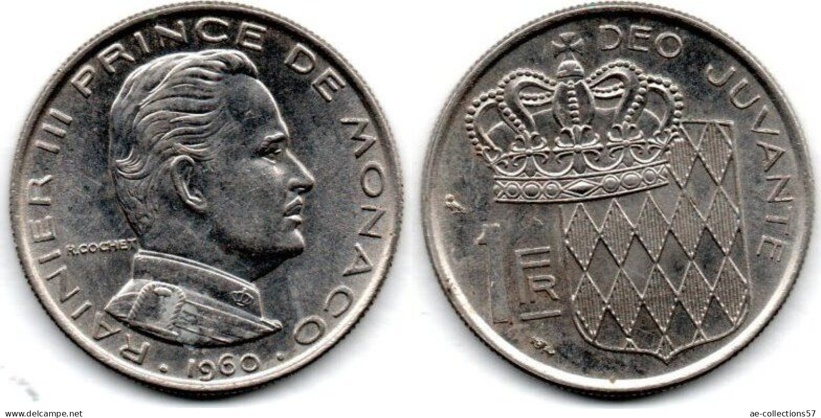MA 24255 / Monaco 1 Franc 1960 TTB+ - 1960-2001 Franchi Nuovi