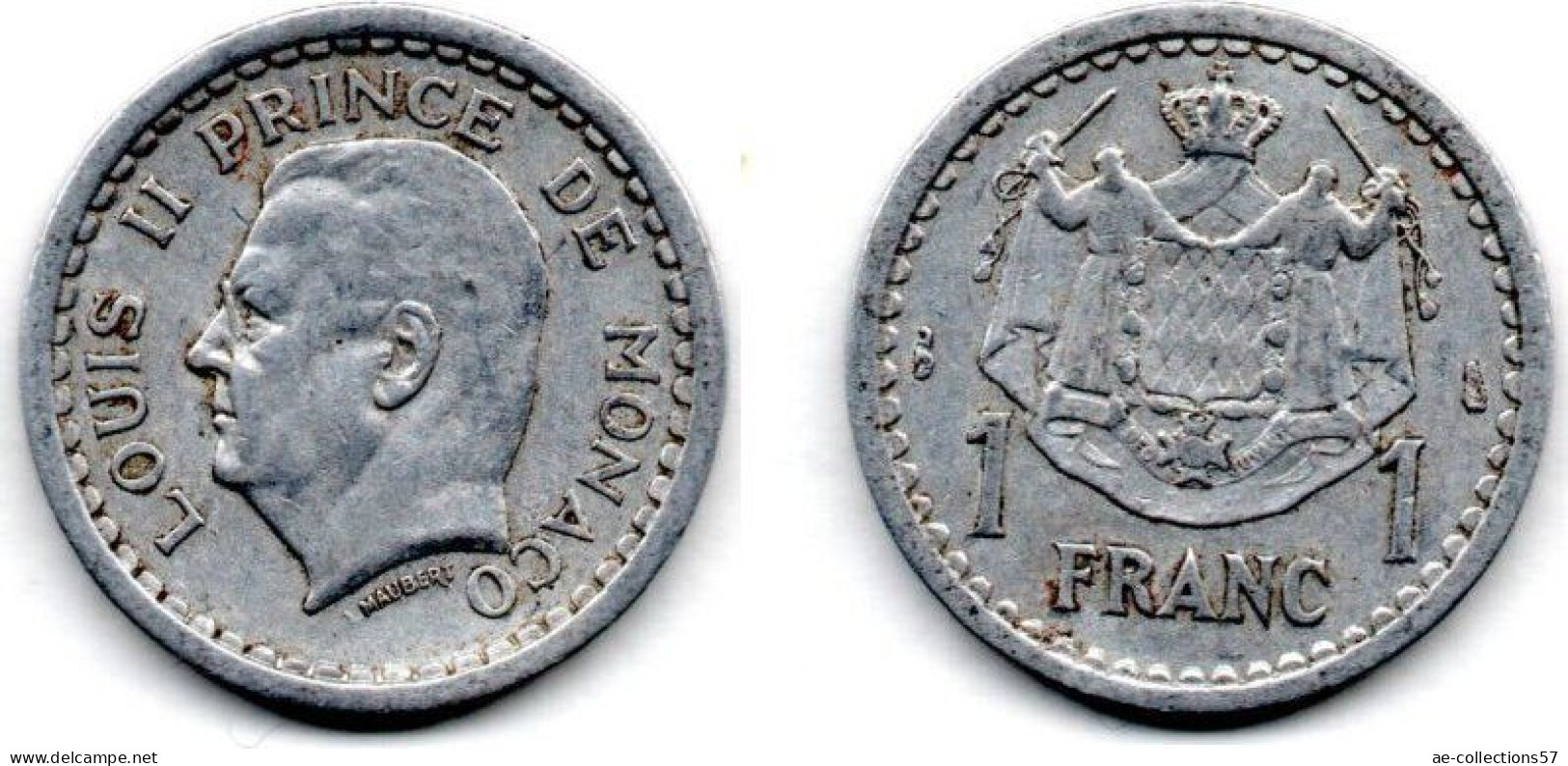 MA 24259 / Monaco 1 Franc 1943 TTB - 1960-2001 Neue Francs
