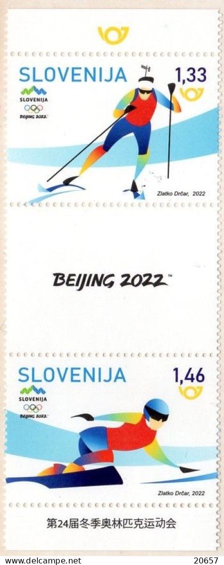 Slovenie Slovenija 1270/71 JO China - Winter 2022: Peking