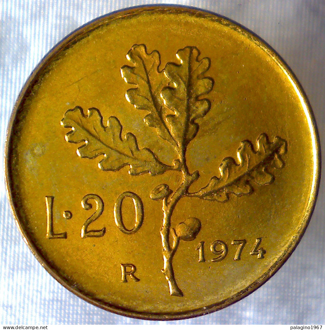 REPUBBLICA ITALIANA 20 Lire Ramo Di Quercia 1974 QFDC  - 20 Lire