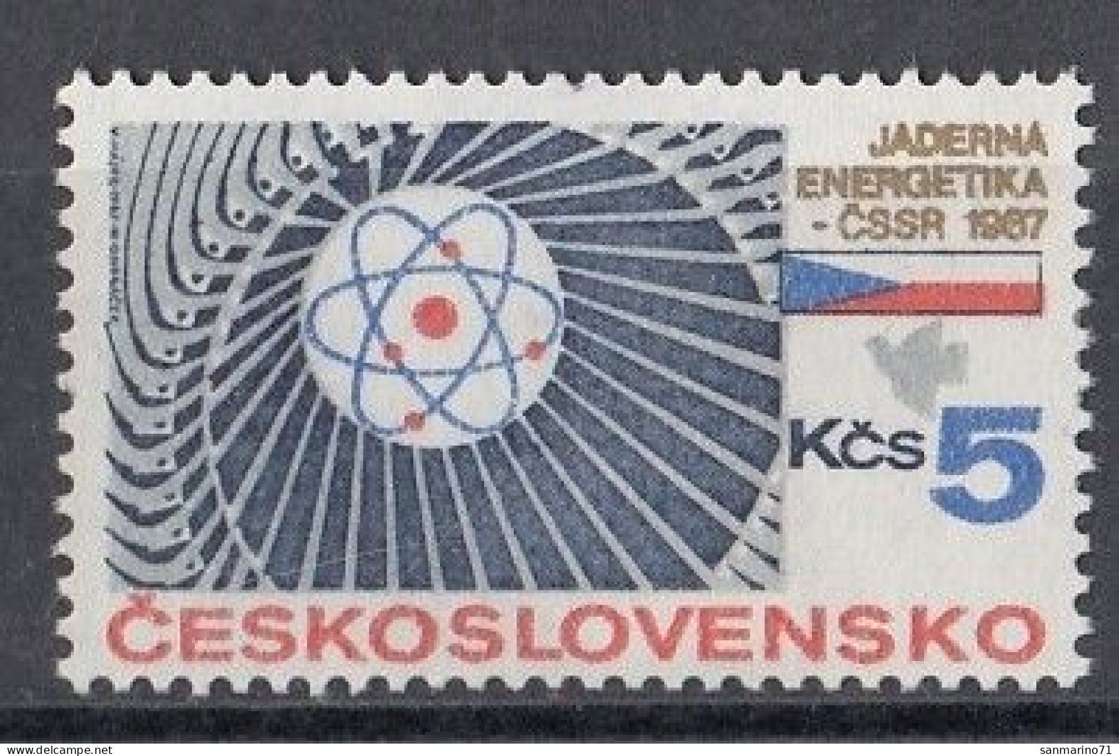 CZECHOSLOVAKIA 2906,unused - Atoom