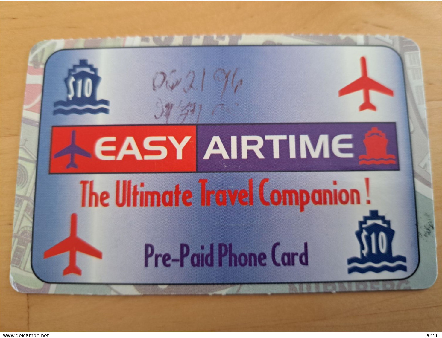 GUAM/ SAIPAN  PHONECARD $10,- / EASY AIRTIME/ PLANE/BOAT/ ULTIMATE /  Fine Used ** 15055 ** - Guam