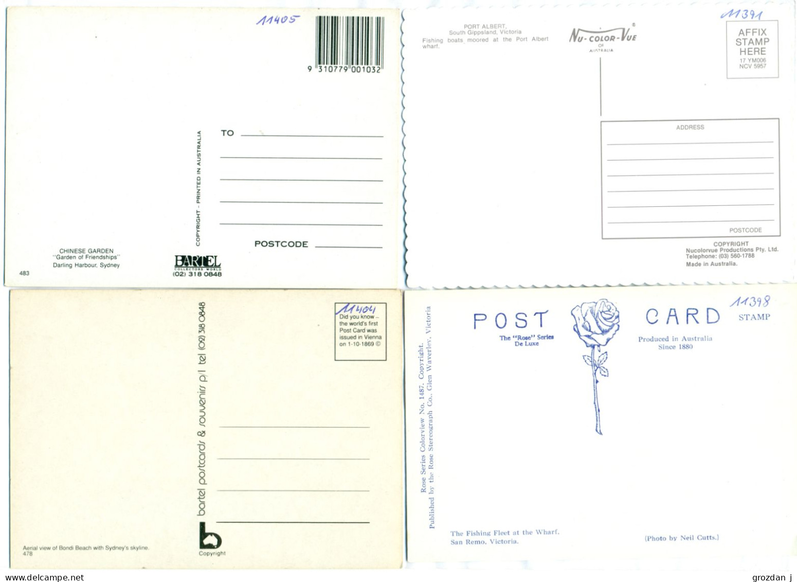 Lot No 24, 155 Modern Postcards, Australia, FREE REGISTERED SHIPPING - Collections & Lots