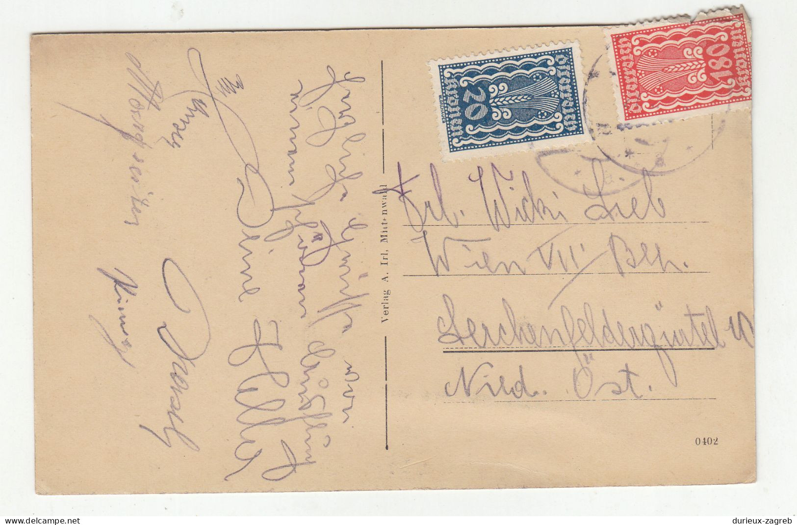 Scharnitz I. Tirol Old Postcard Posted 192? B230820 - Scharnitz