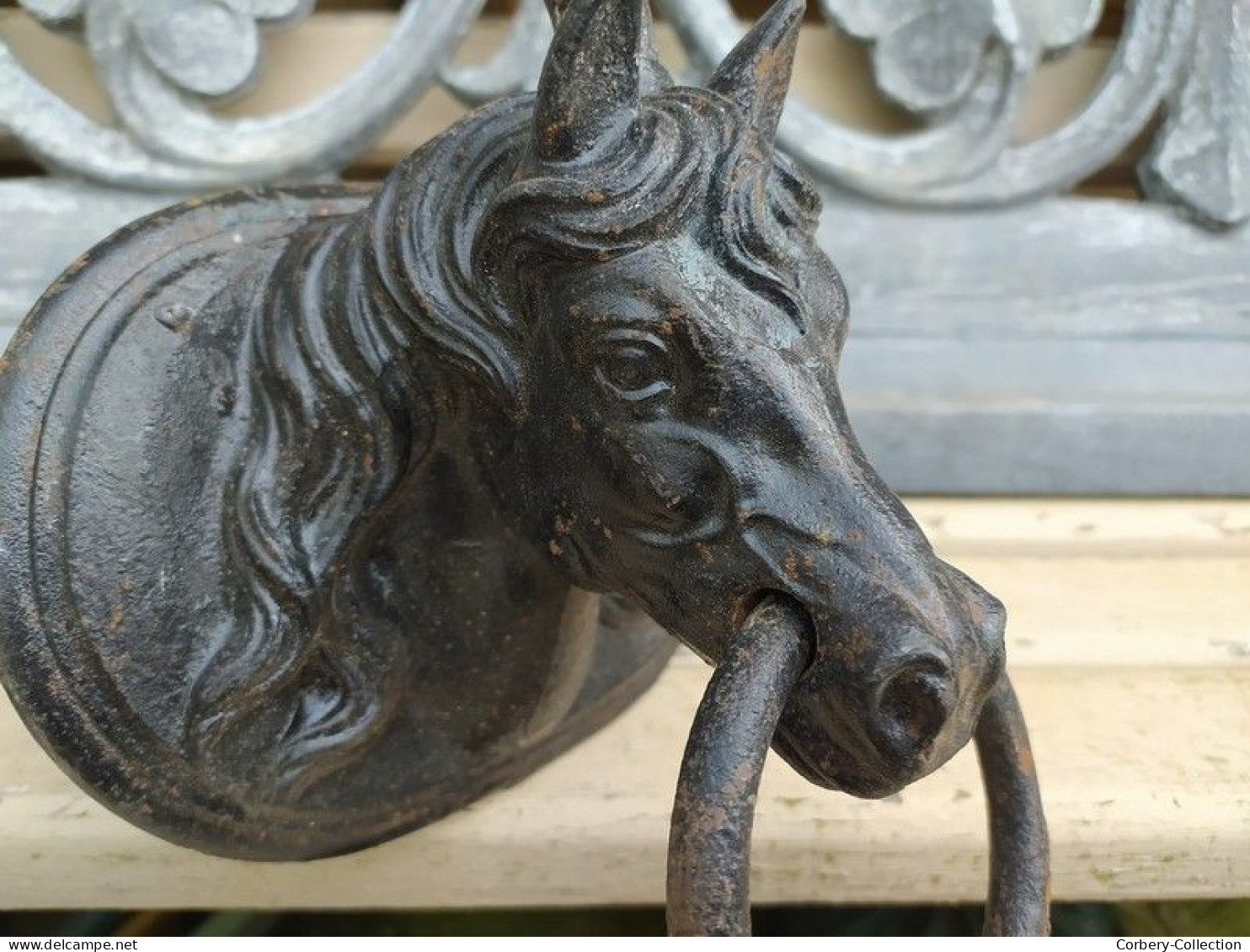 Ancienne Tête de Cheval Haras Fonte Fonderie Camion Frères