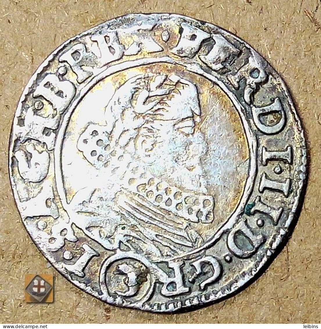 Bohemia 1637 - 3 Silver Kreuzer (Ferdinand II, Prague, Wolker) /VF - Czech Republic