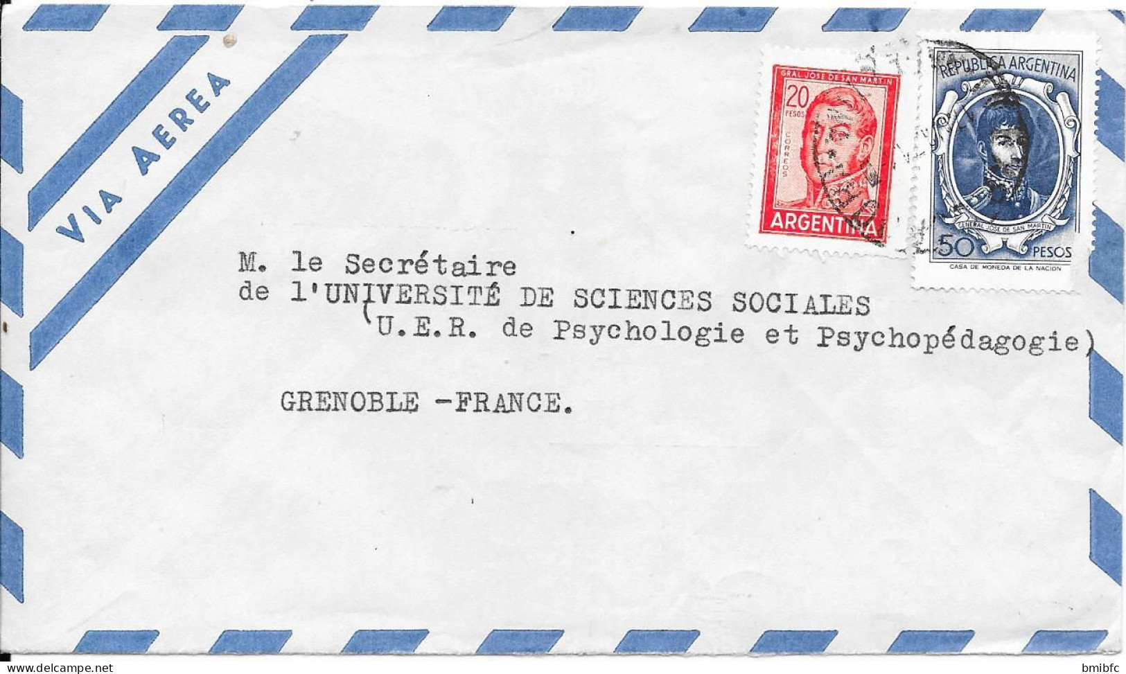 Sur Lettre VIA  AEREA - Storia Postale