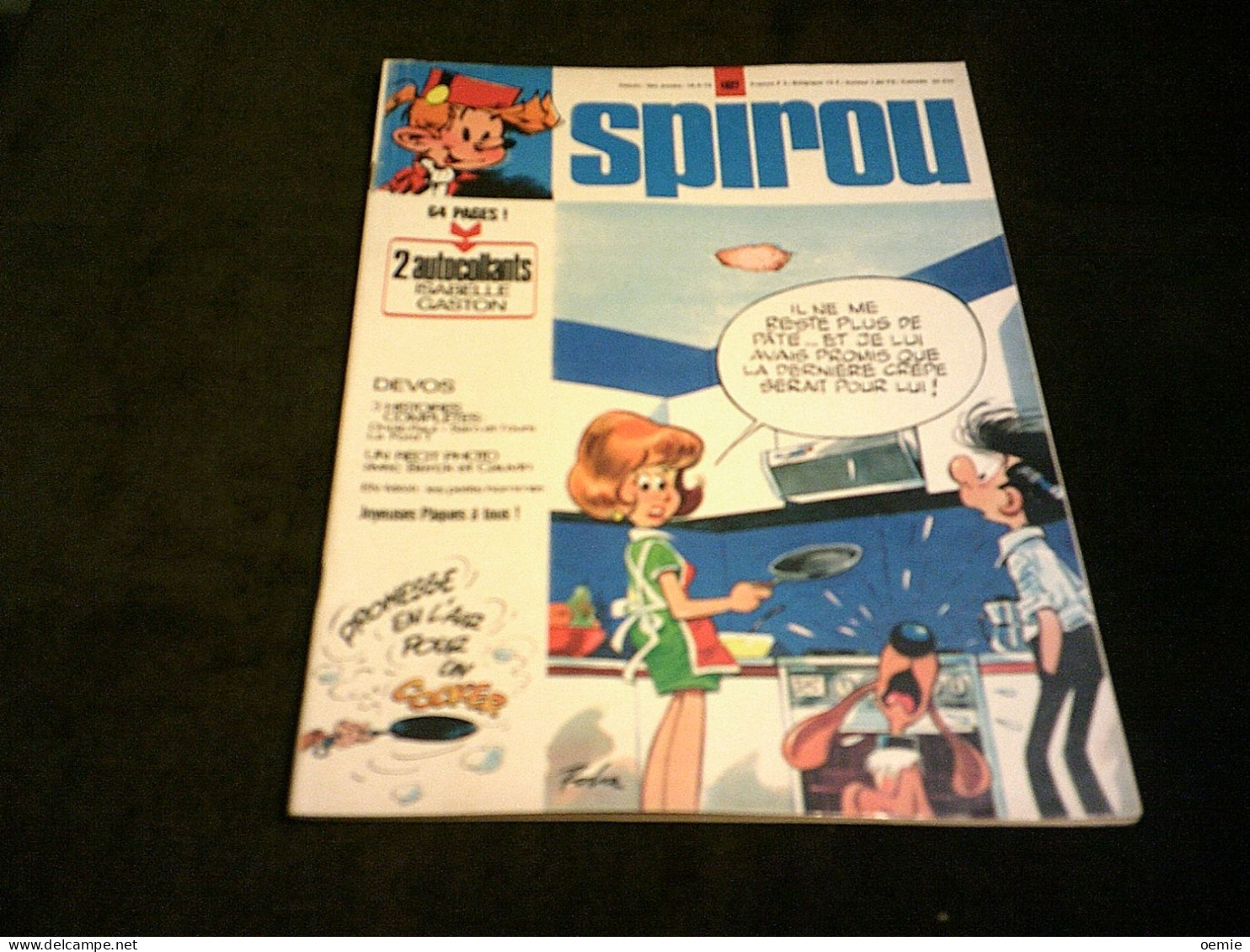 SPIROU N°   1827    PAS D'AUTOCOLLANTS - Spirou Et Fantasio