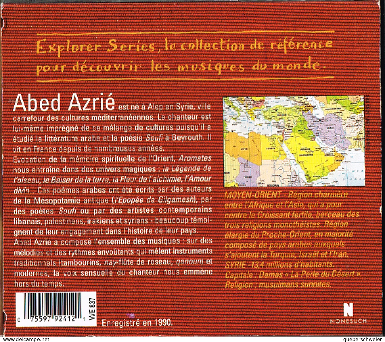 CD ABED AZRIE - AROMATES 11 Titres - Sonstige - Englische Musik