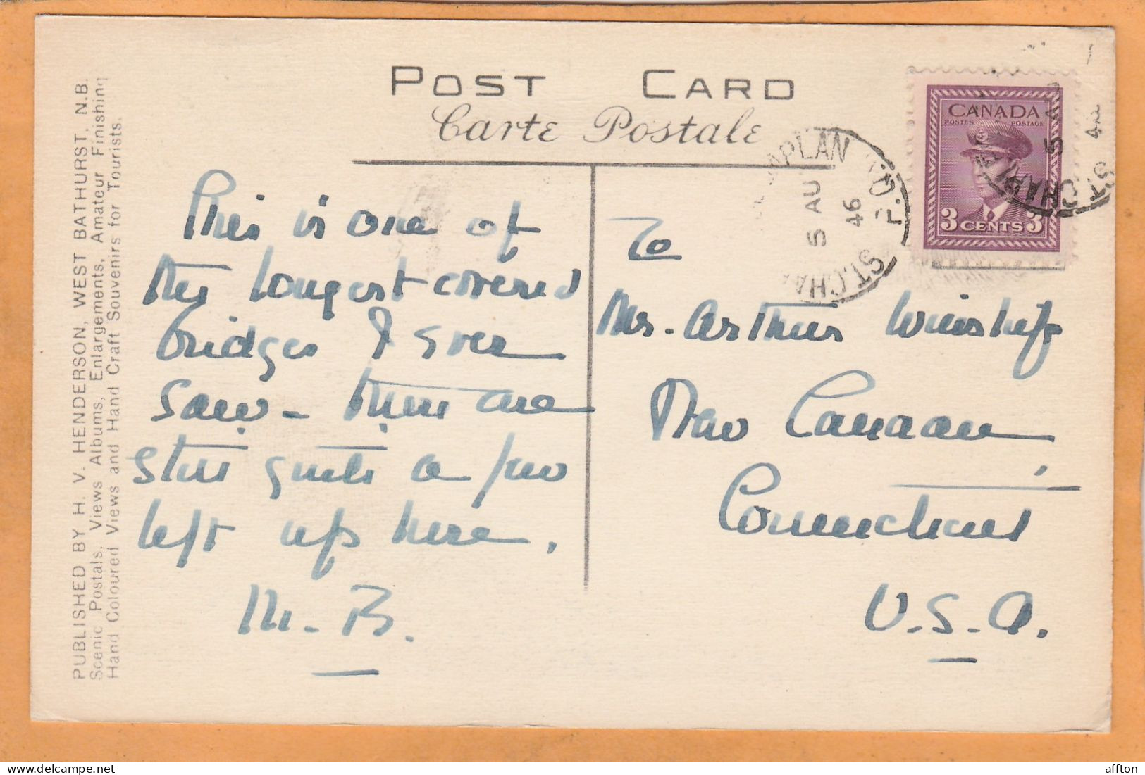 Gaspe Quebec Canada Old Postcard - Gaspé