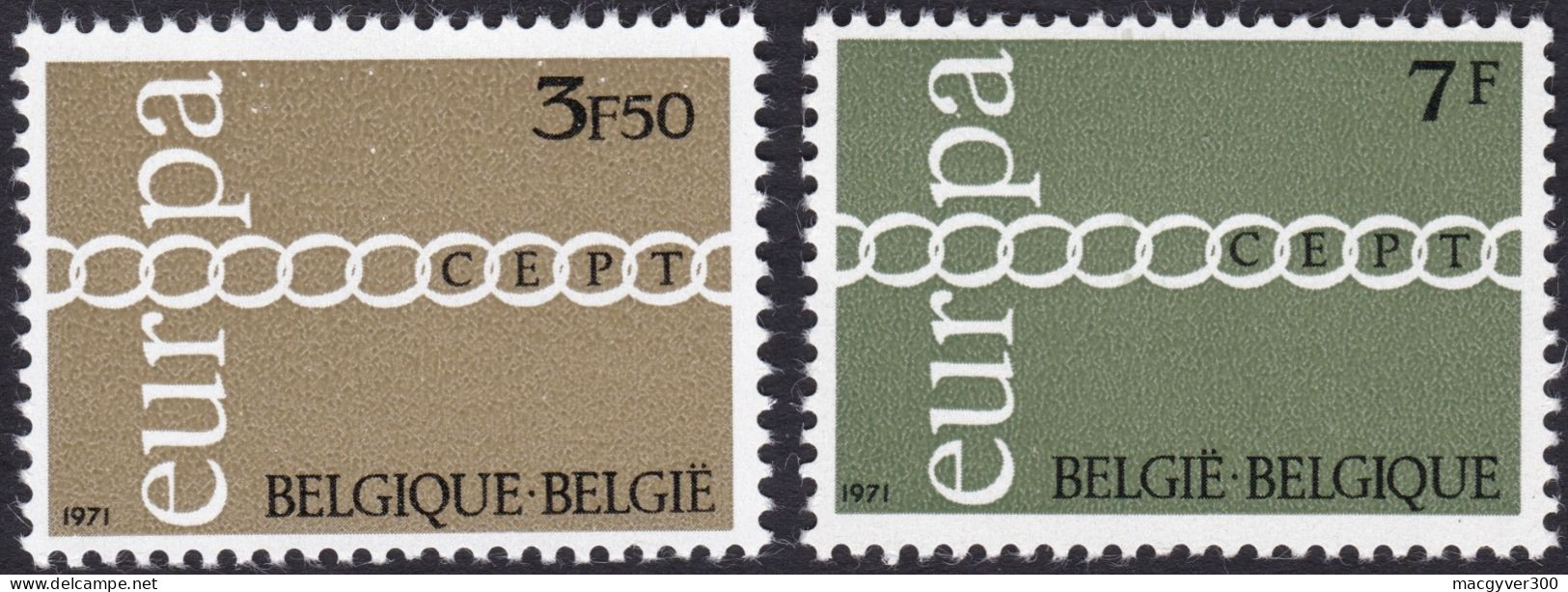 BELGIQUE, 1971, EUROPA ( COB 1578-1579**) - 1971