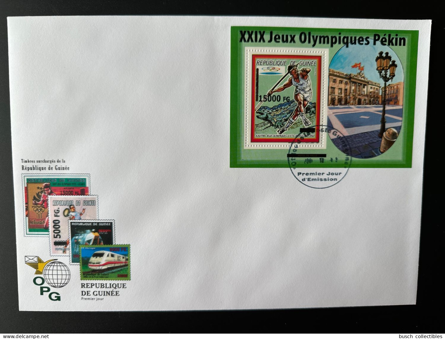 Guinée Guinea 2008 FDC Mi. Bl. 1638 Surchargé Overprint Olympic Games Barcelona 1992 Beijing Pekin Jeux Olympiques 2008 - Ete 2008: Pékin