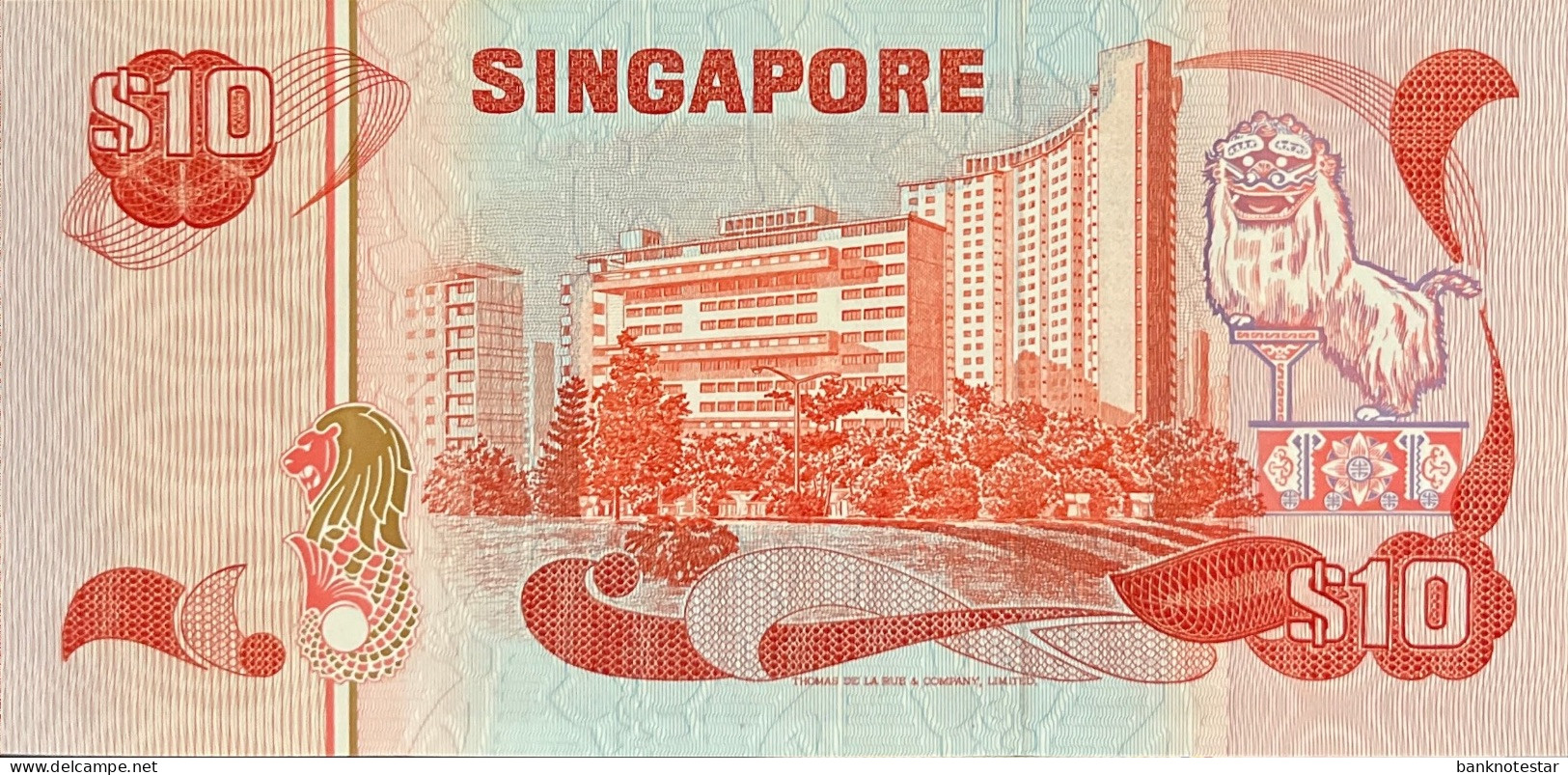 Singapore 10 Dollars, P-11b (1979) - XF - Singapore