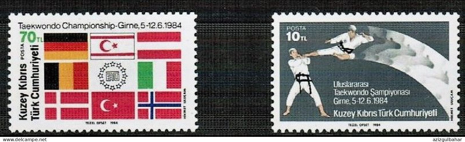 1984 - SPORTS - EUROPEAN TEAKWANDO CHAMPIONSHIPS - TURKISH CYPRUS STAMPS - UMM - STAMPS - Judo