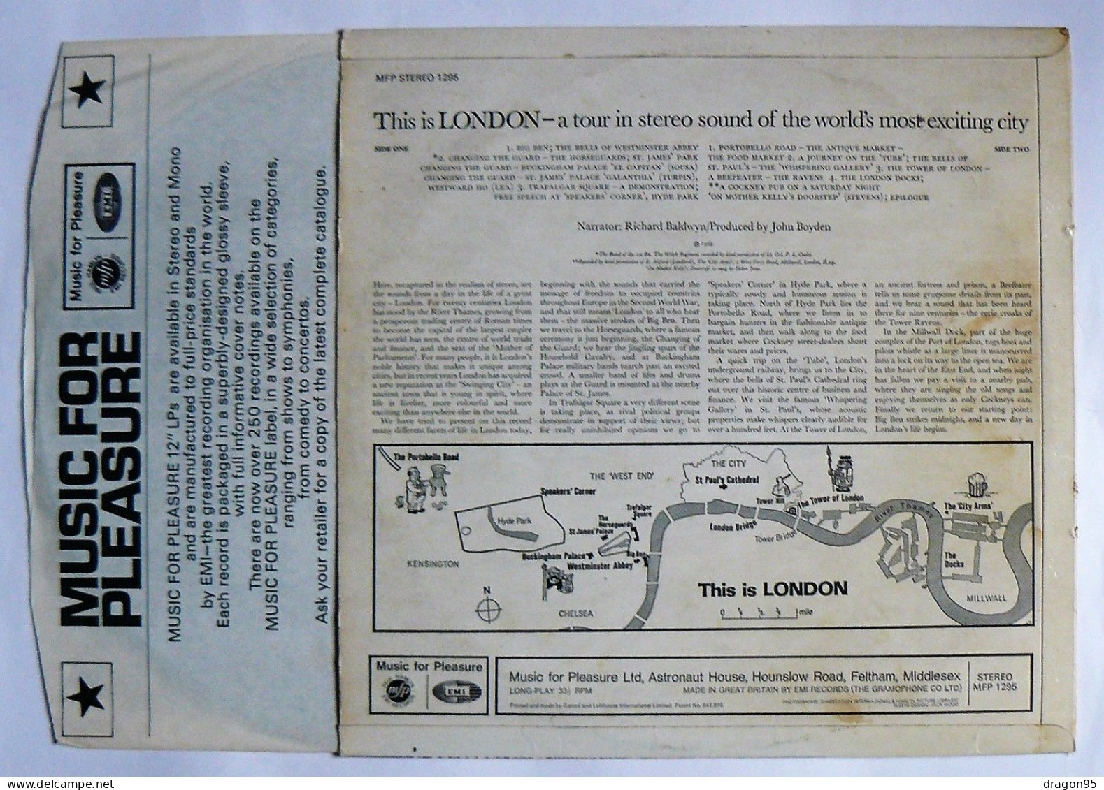 LP Richard BALDWYN : This Is London - MFP 1295 - UK - 1969 - Instrumental