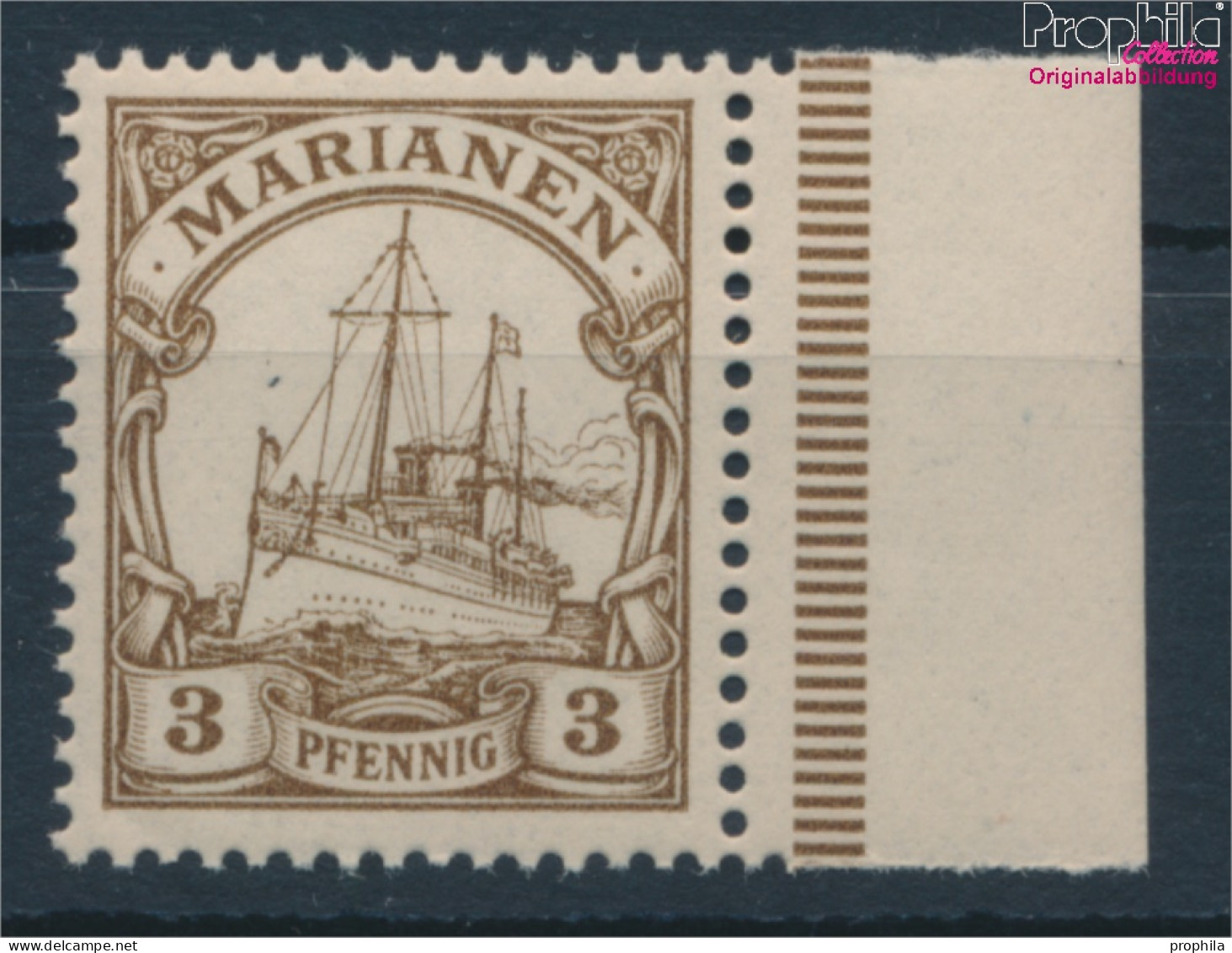 Marianen (Dt. Kolonie) 7 Postfrisch 1901 Schiff Kaiseryacht Hohenzollern (10181728 - Marianen