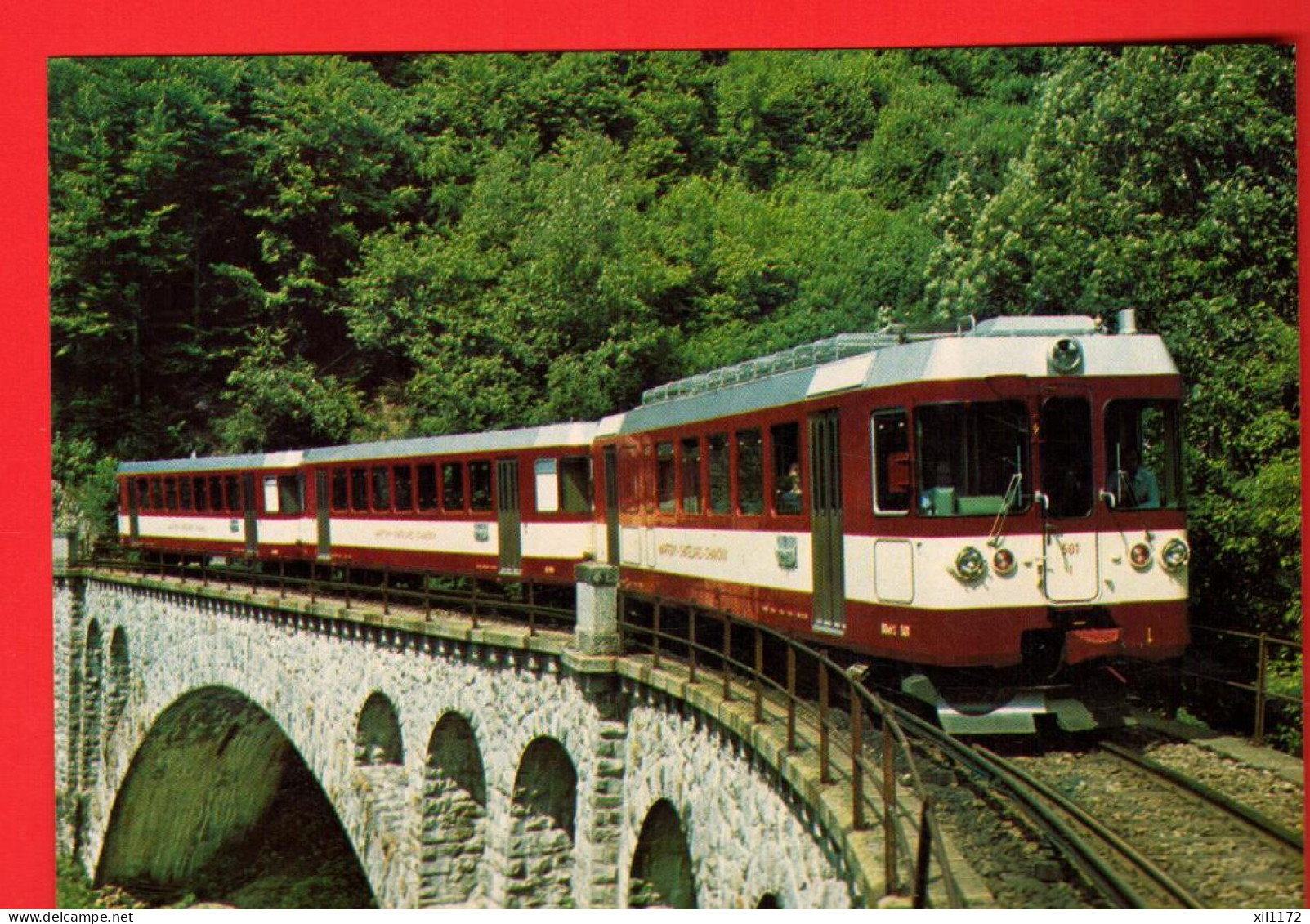 ZWP-16 Train  Martigny-Châtelard-Chamonix à Finhaut 30.7.1980 Ferroviews Monthey 80/1133 GF NC - Finhaut