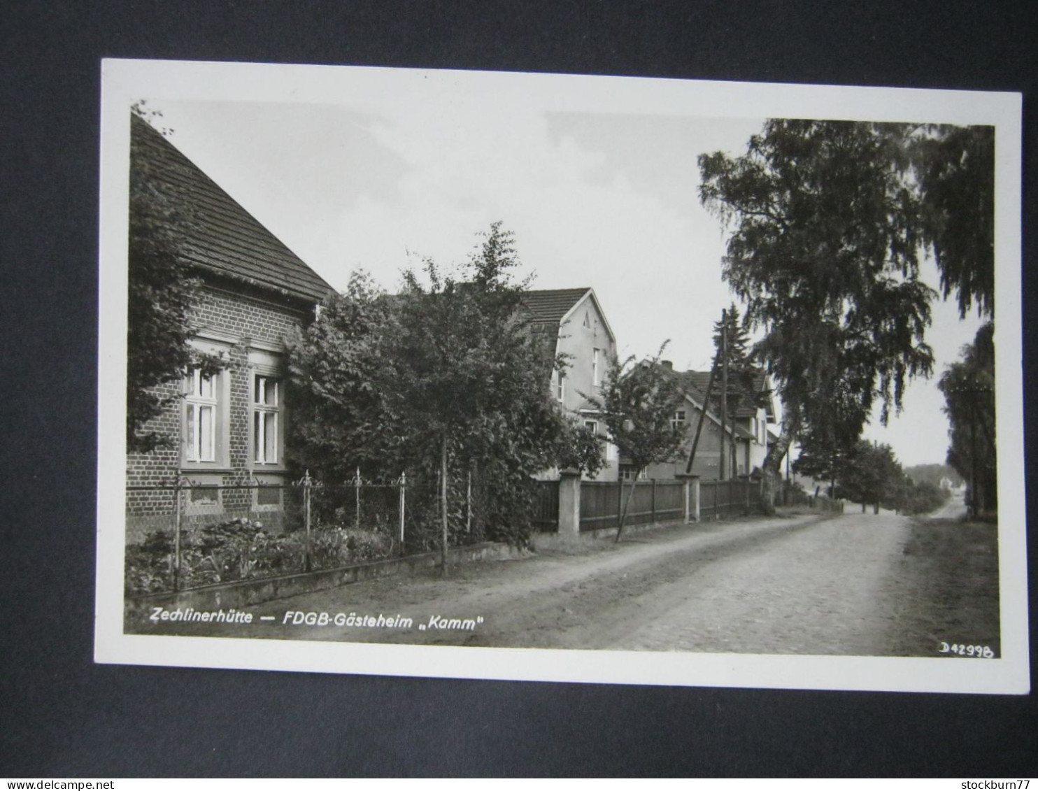 Zechlinerhütte , Strasse  Seltene  Karte Um 1965 - Zechlinerhütte