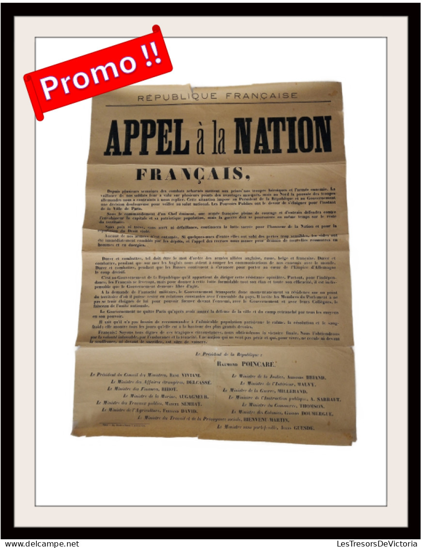 Guerre 1914-1918: Appel à La Nation - Grande Affiche #AffairesConclues - Posters