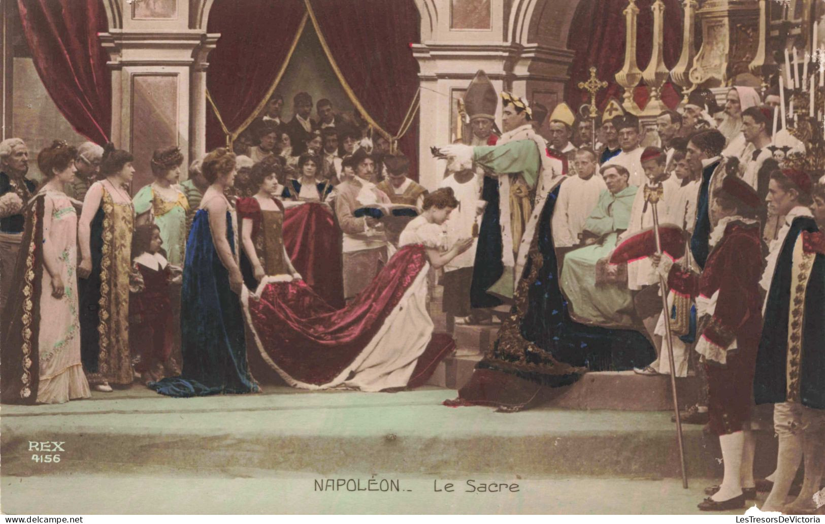 HISTOIRE - Napoléon - Le Sacre - Colorisé -  Carte Postale Ancienne - Historia