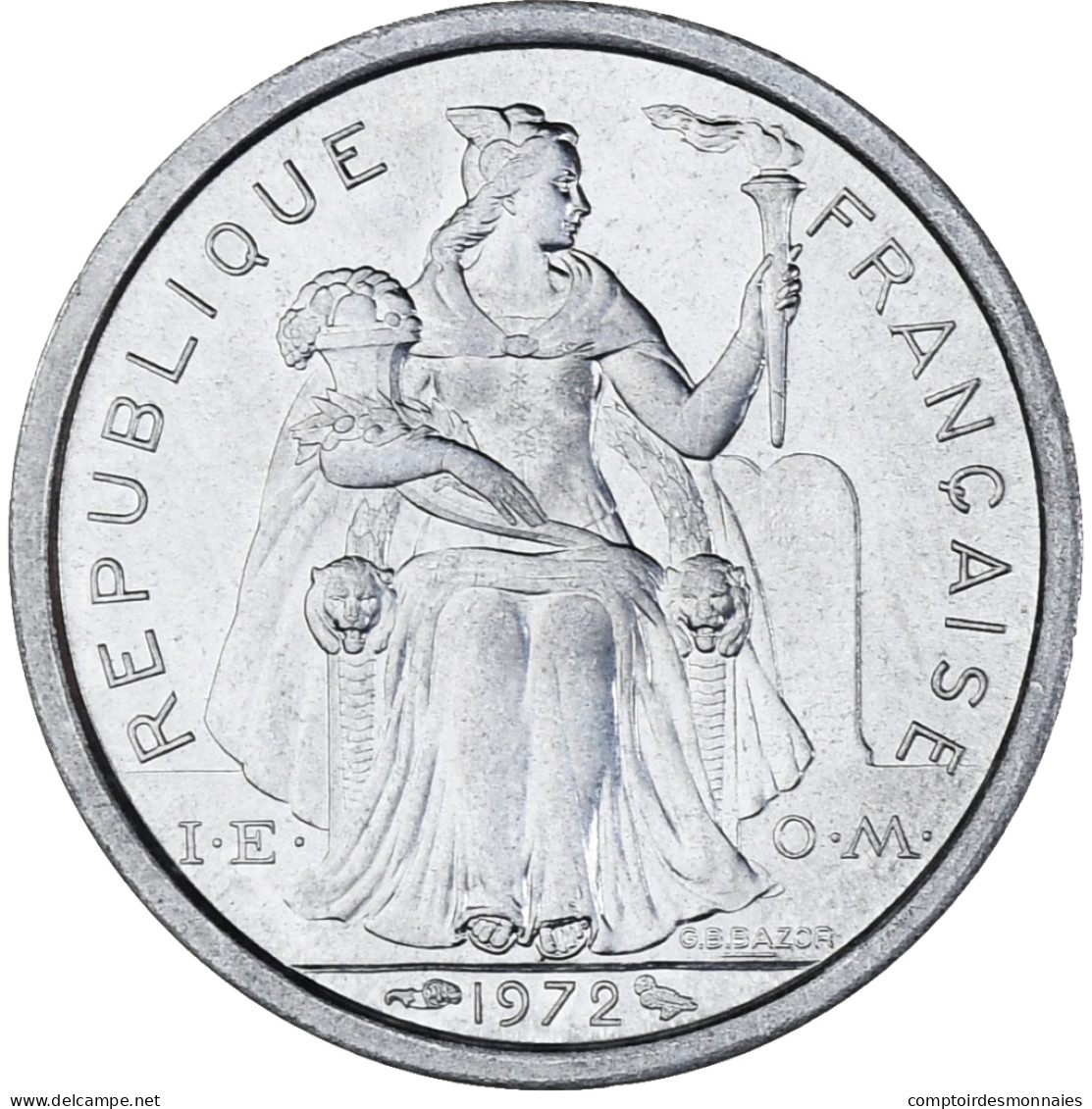 Monnaie, Nouvelle-Calédonie, Franc, 1972, Paris, SPL, Aluminium, KM:10 - Nouvelle-Calédonie