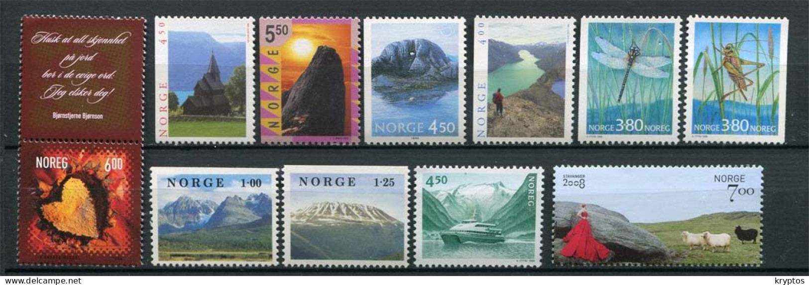 Norway.  11 Stamps. ALL MINT** - Collezioni