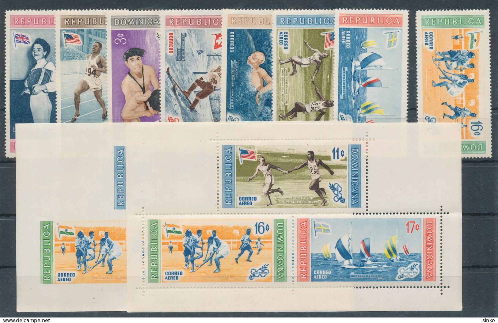 1958. Dominican Republic - Olympics - Verano 1956: Melbourne